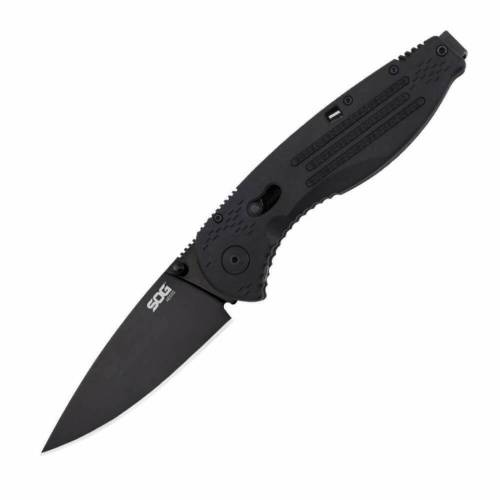 3810 SOG с фиксатором Aegis Black 8.9 см. - AE02 фото 14