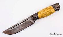 Военный нож  Авторский Нож из Дамаска №49