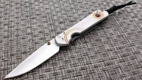 3810 Chris Reeve Large Sebenza 21 Unique Graphics W/Faux Ruby Cabochon-2 фото 4