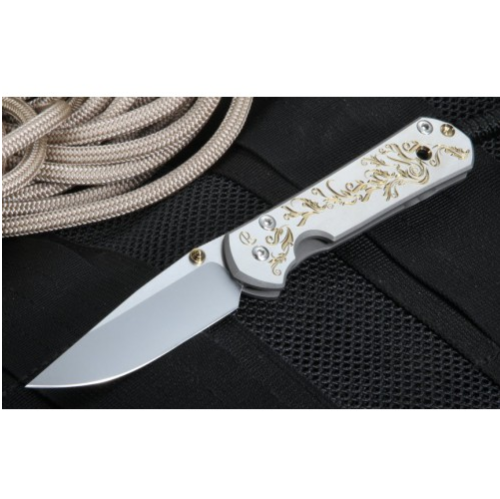 5891 Chris Reeve Large Sebenza 21 Unique Graphics Gold Leaf фото 3