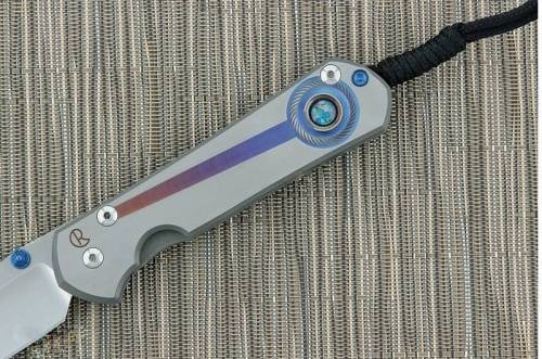 3810 Chris Reeve Large Sebenza 21 Unique Graphics Opal Mosaic Triplet Cabochon фото 5