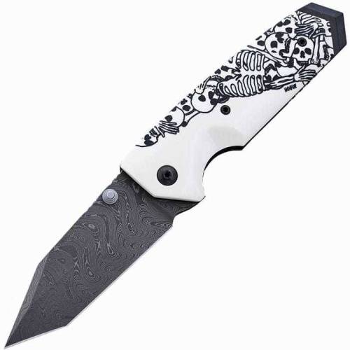 5891 Hogue EX-02 Tanto Custom Skulls & Bones