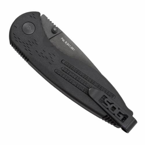 3810 SOG с фиксатором Aegis Black 8.9 см. - AE02 фото 7